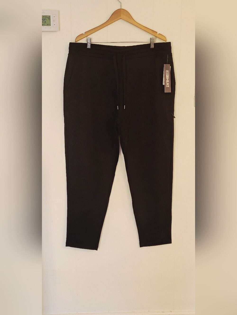 Men's Black Slim Drawstring Joggers